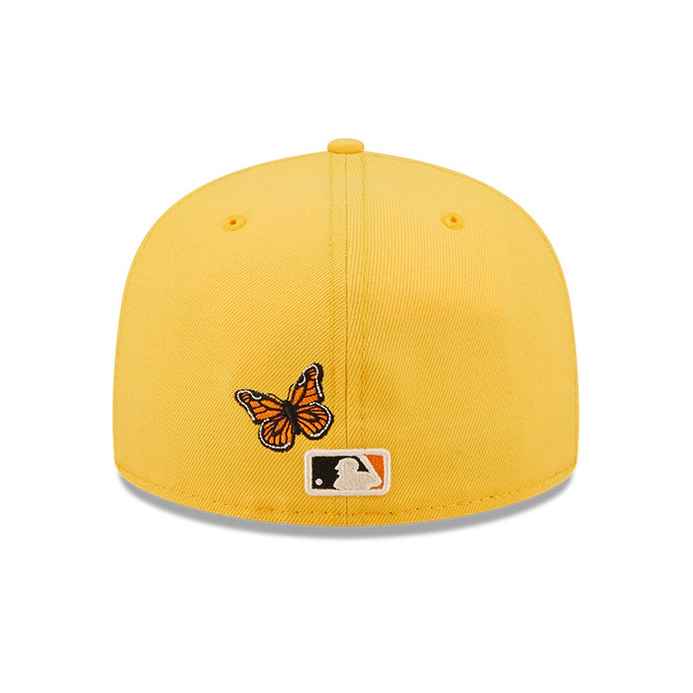 Atlanta Braves MLB Butterfly Yellow 59FIFTY Fitted Cap