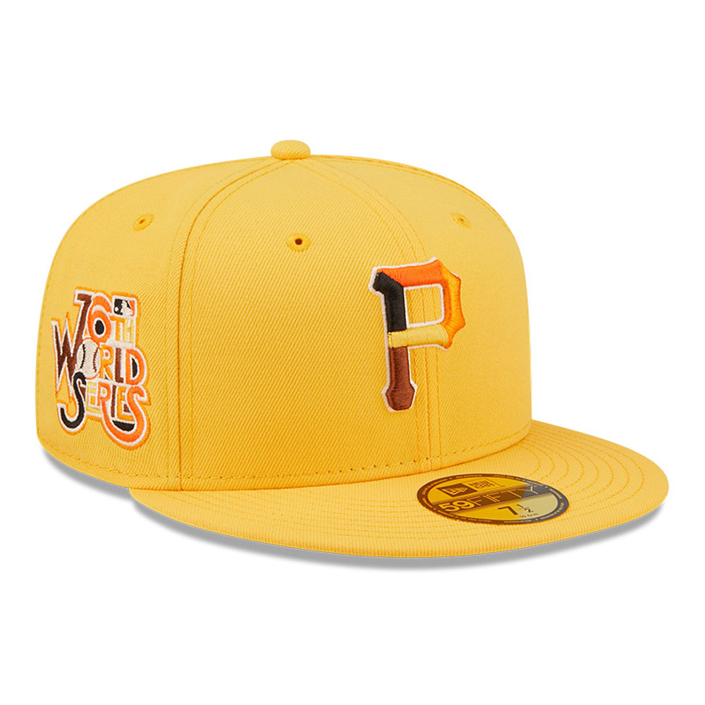 Pittsburgh Pirates MLB Butterfly Yellow 59FIFTY Fitted Cap
