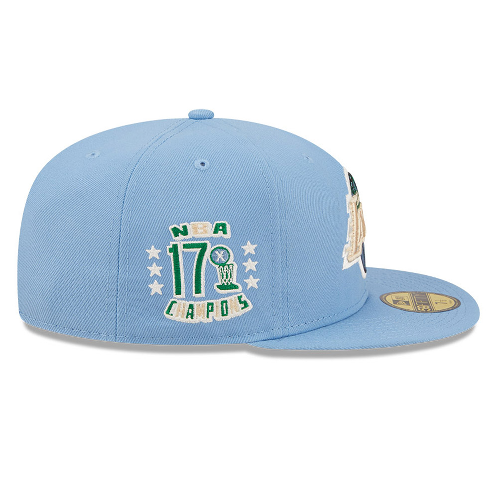 LA Lakers NBA Global Blue 59FIFTY Fitted Cap
