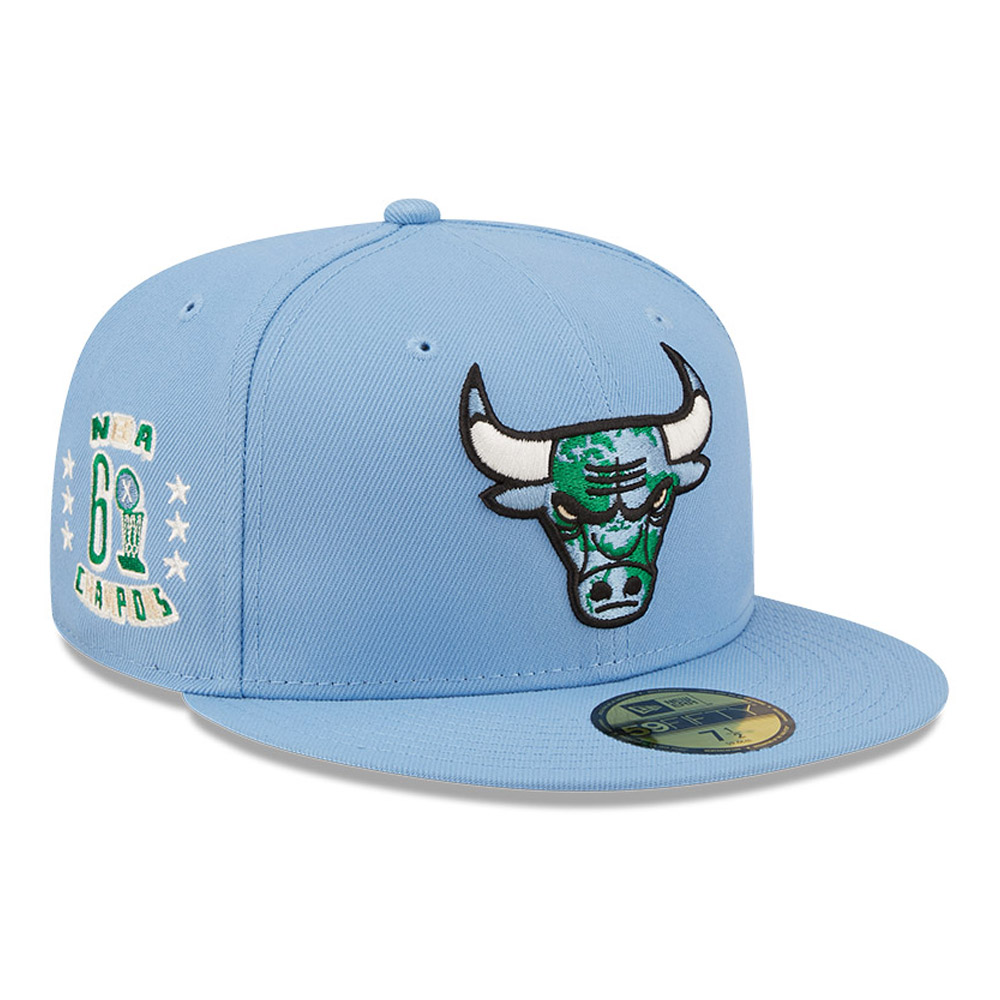 Chicago Bulls NBA Global Blue 59FIFTY Fitted Cap