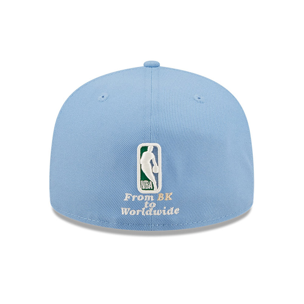 Brooklyn Nets NBA Global Blue 59FIFTY Fitted Cap
