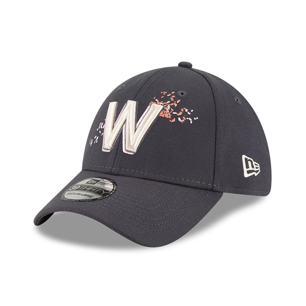 Washington Nationals MLB City Connect Grey 39THIRTY Stretch Fit Cap