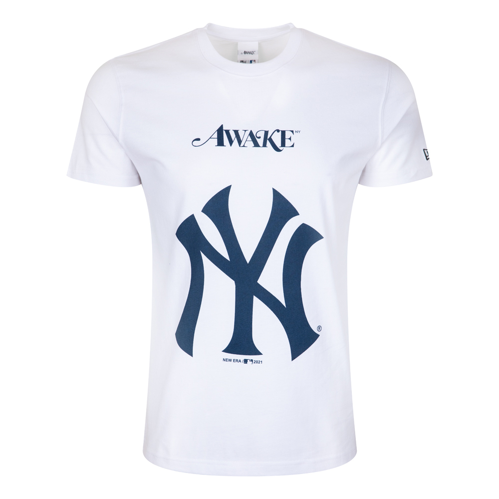 New York Yankees and Mets Awake x MLB White T-Shirt