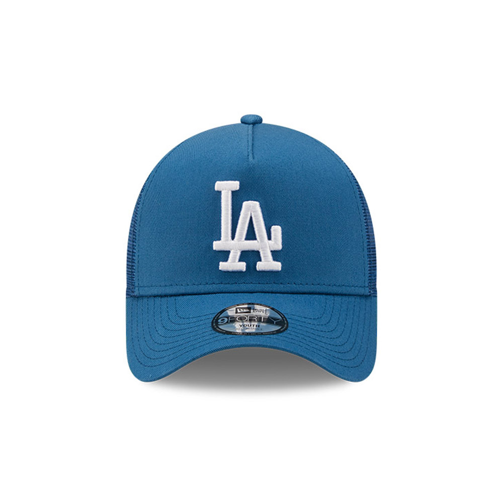 LA Dodgers Logo Kids Blue A-Frame Trucker Cap