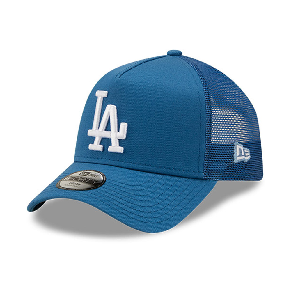 LA Dodgers Logo Kids Blue A-Frame Trucker Cap