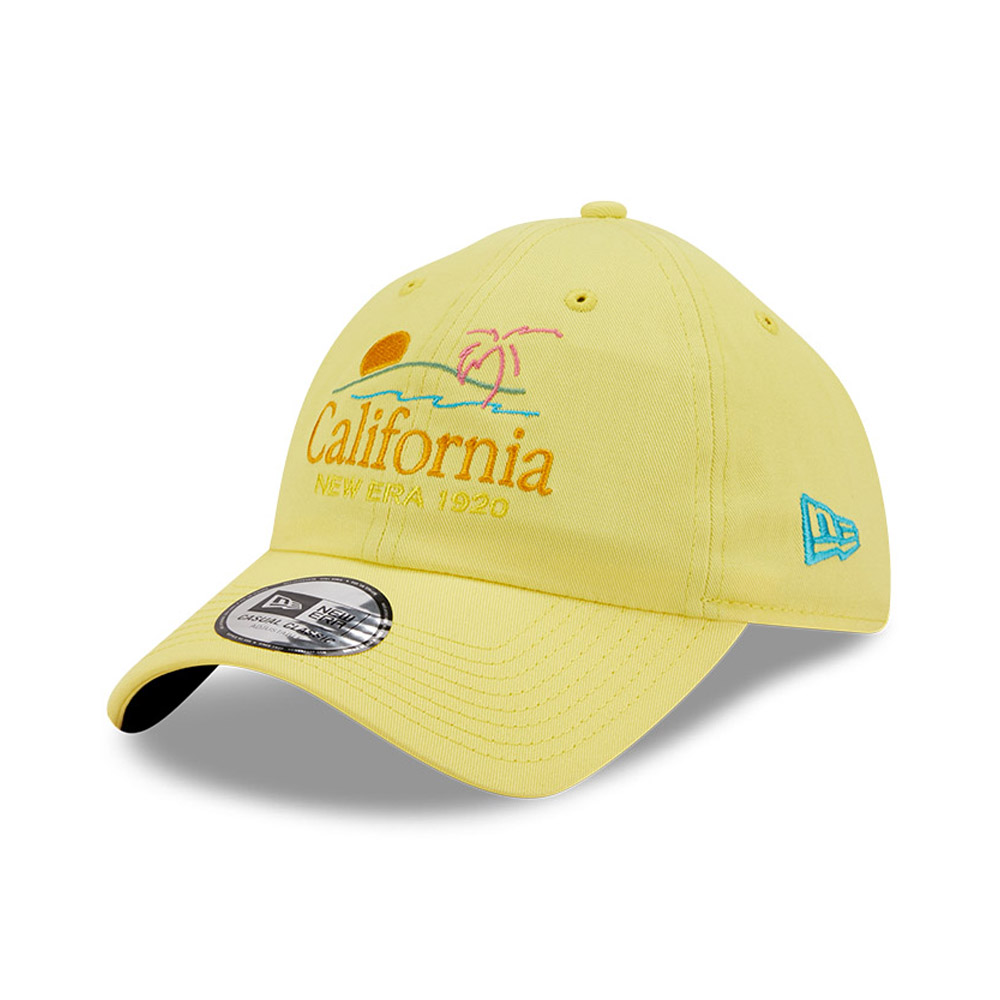 New Era Script Logo Yellow Casual Classic Cap