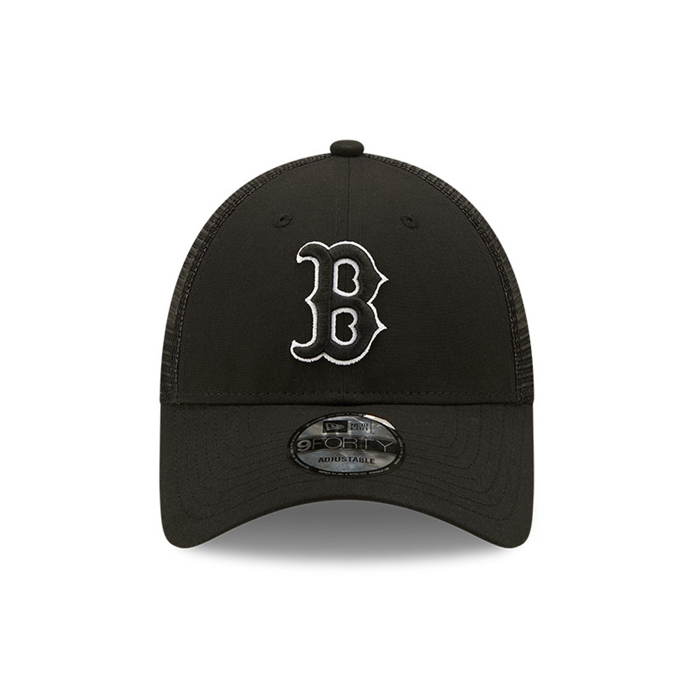 Boston Red Sox Home Field Black 9FORTY Trucker Cap