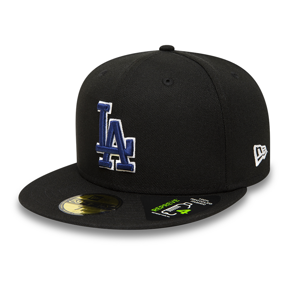 LA Dodgers Repreve Black 59FIFTY Fitted Cap