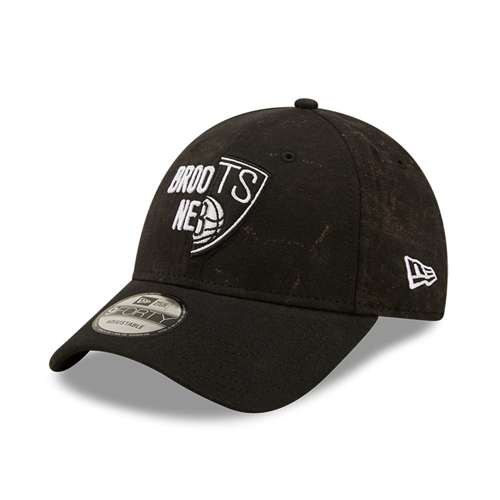 Brooklyn Nets Washed Black 9FORTY Cap