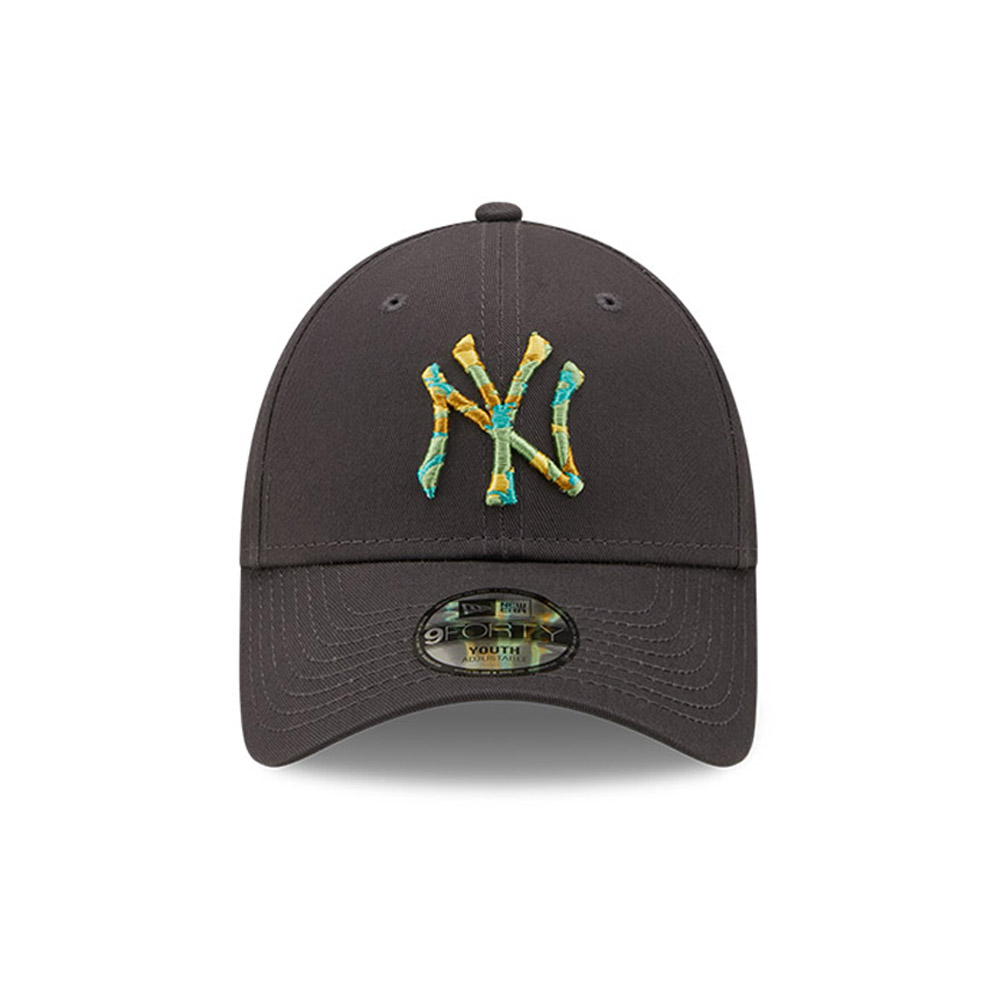 New York Yankees Camo Infill Kids Grey 9FORTY Adjustable Cap