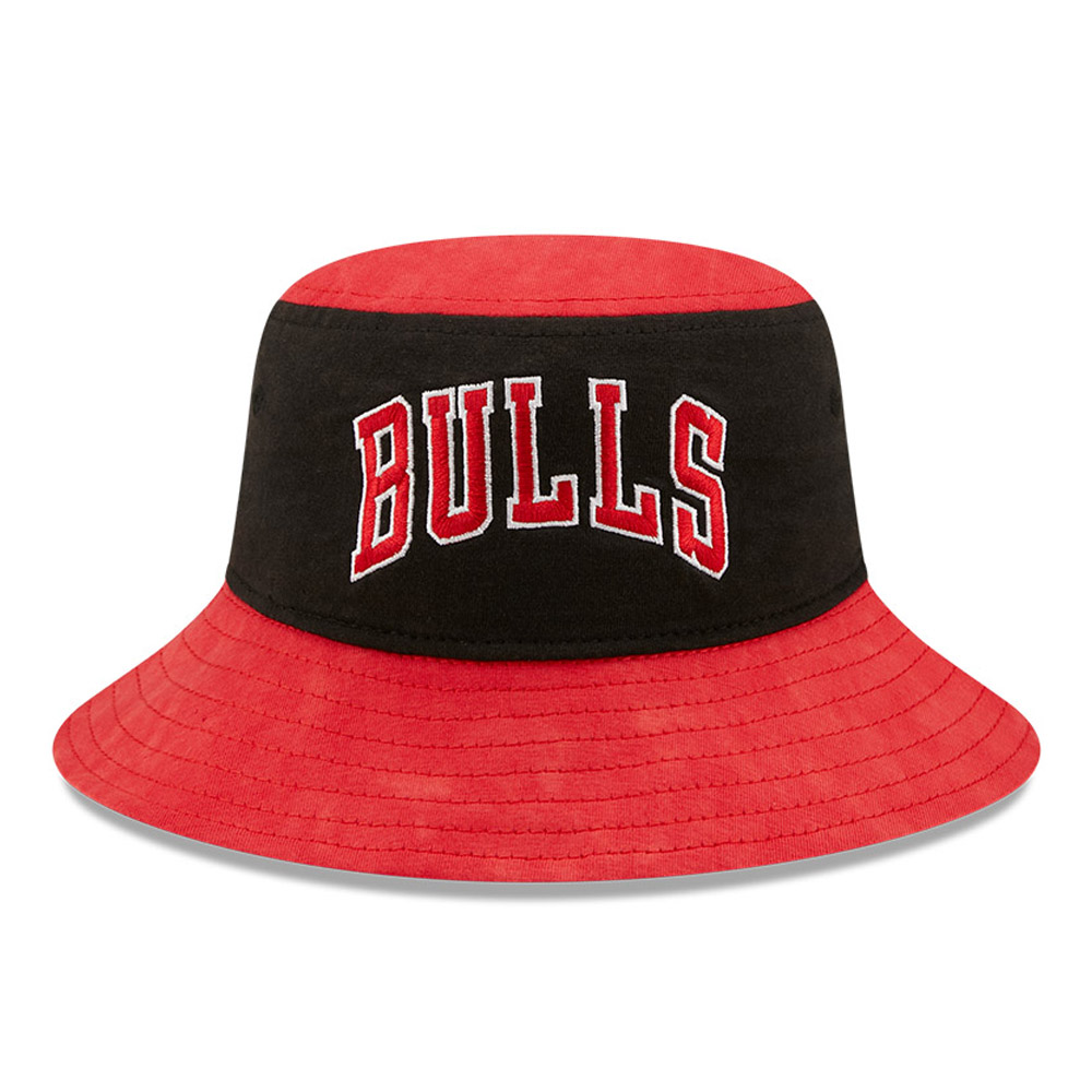Chicago Bulls Washed Pack Red Bucket Hat