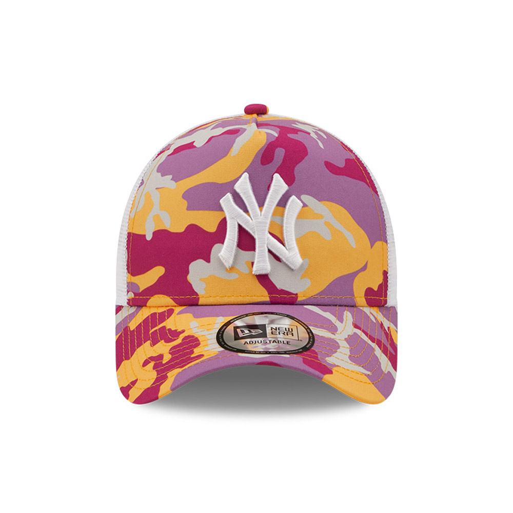 New York Yankees Camo Pack Pink A-Frame Trucker Cap