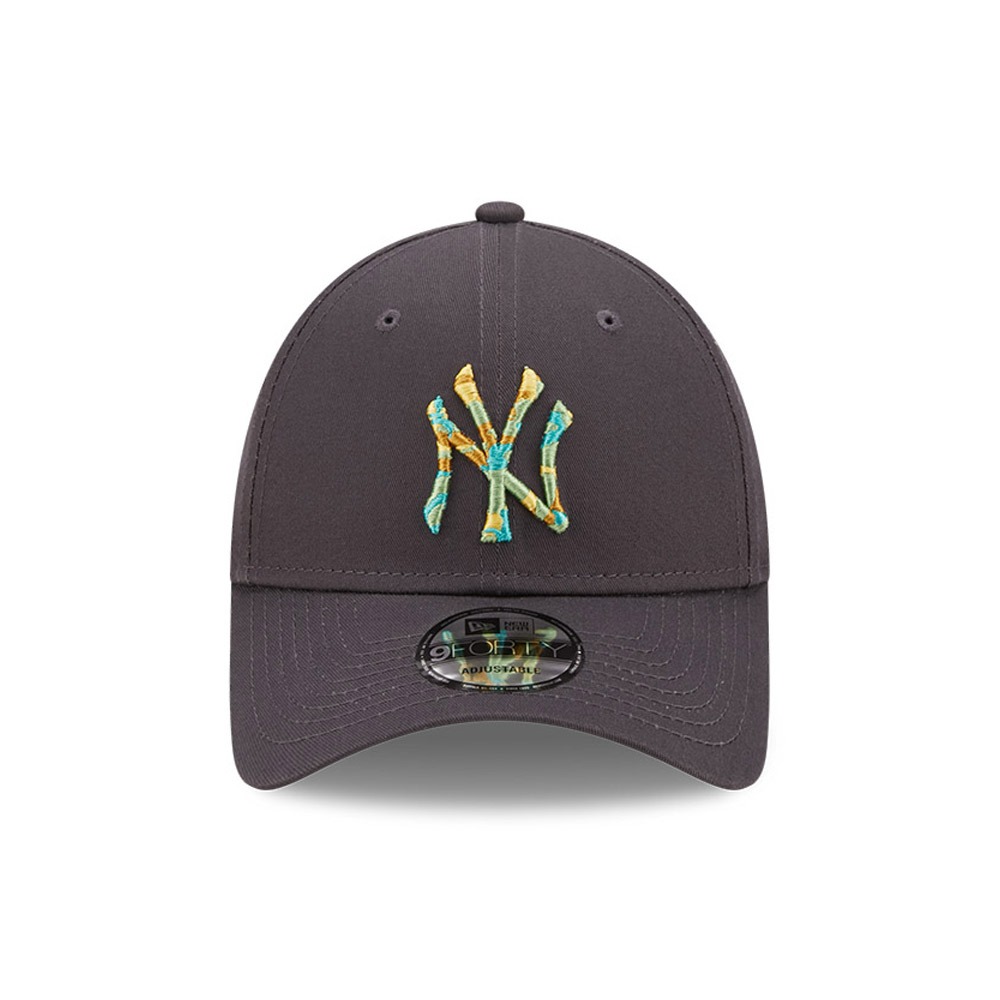 New York Yankees Logo Infill Grey 9FORTY Adjustable Cap