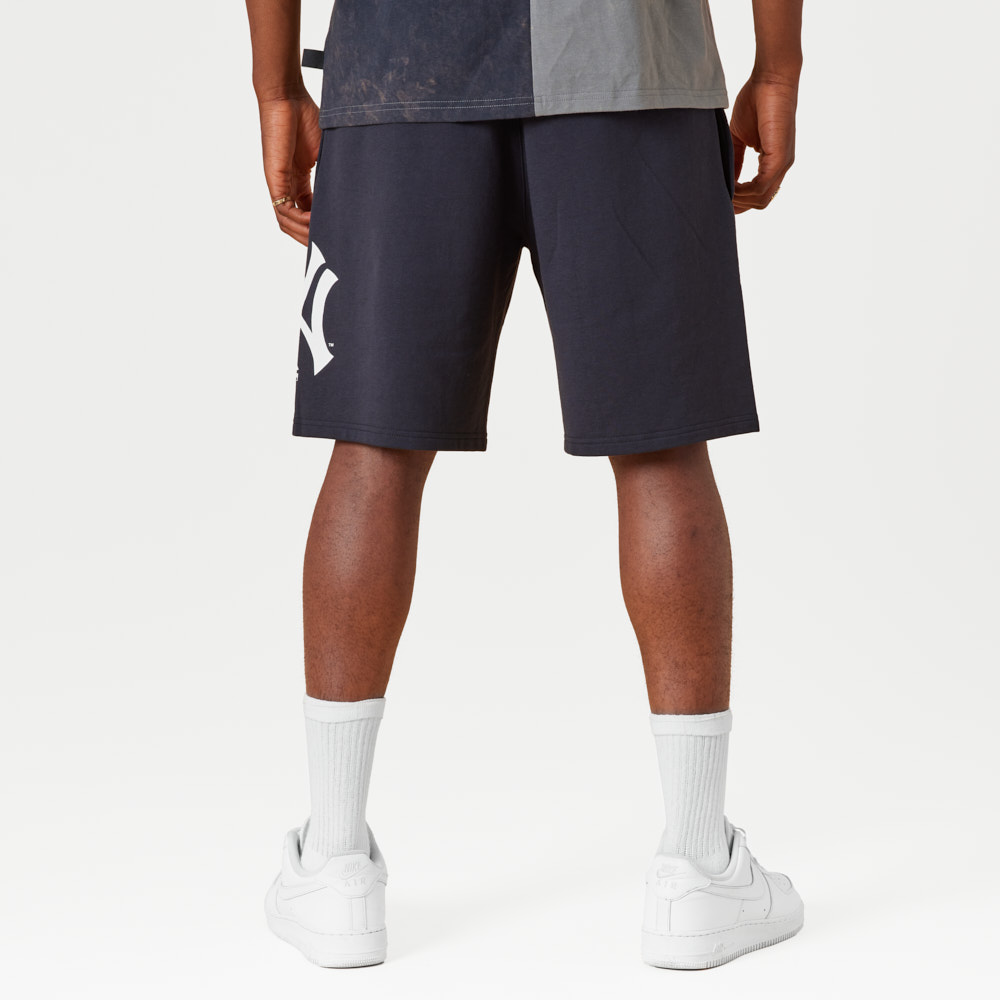 New York Yankees Washed Team Logo Navy Shorts