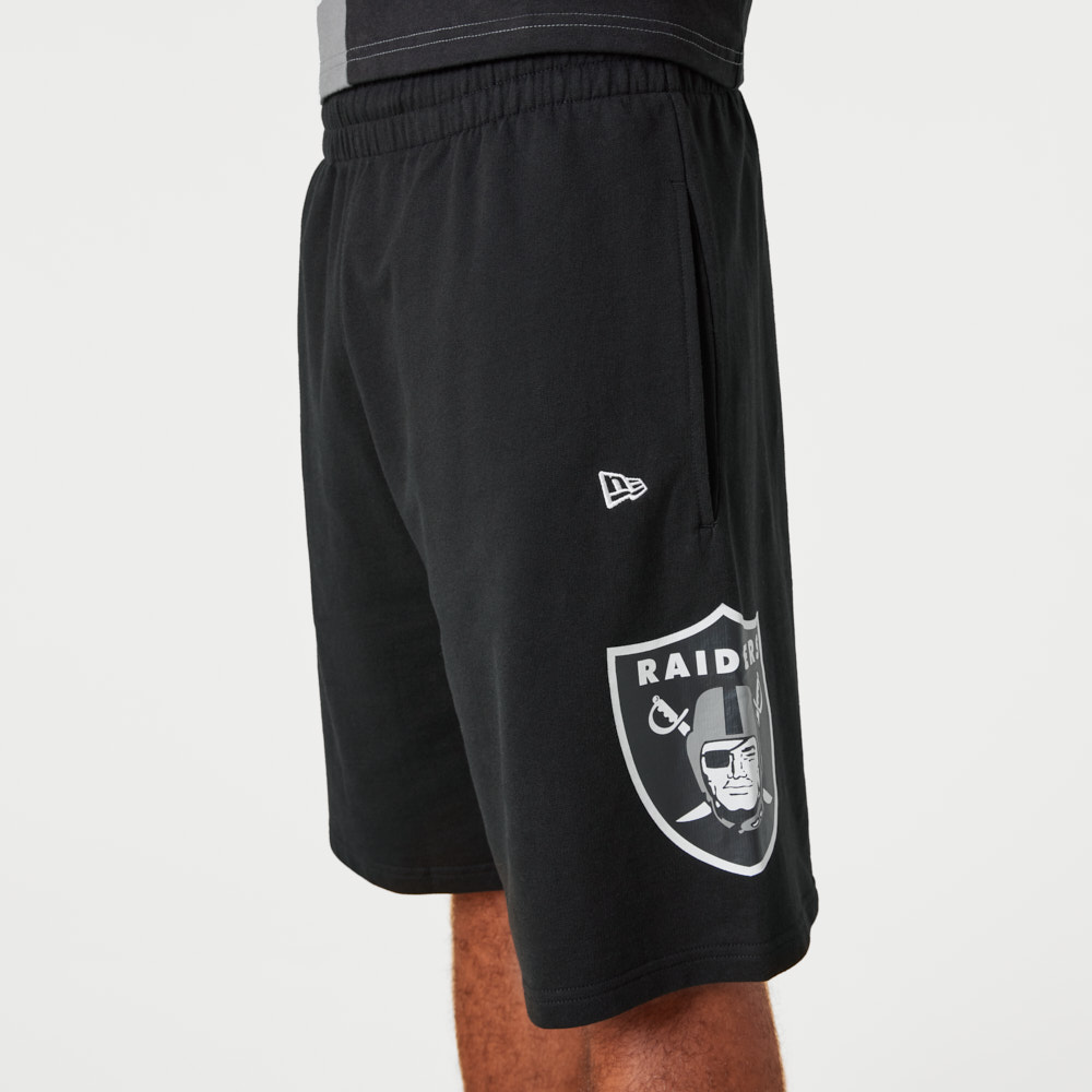 Las Vegas Raiders Washed Team Logo Black Shorts