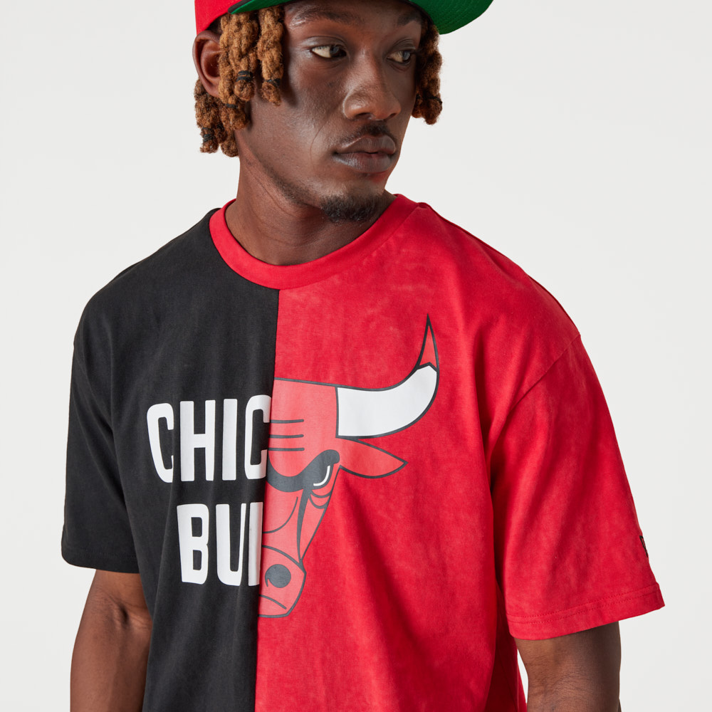 Chicago Bulls Split Graphic Red T-Shirt