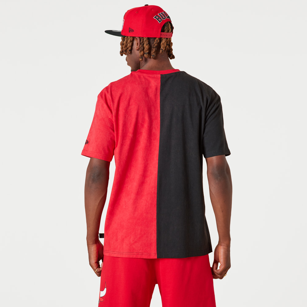 Chicago Bulls Washed Graphic Red T-Shirt