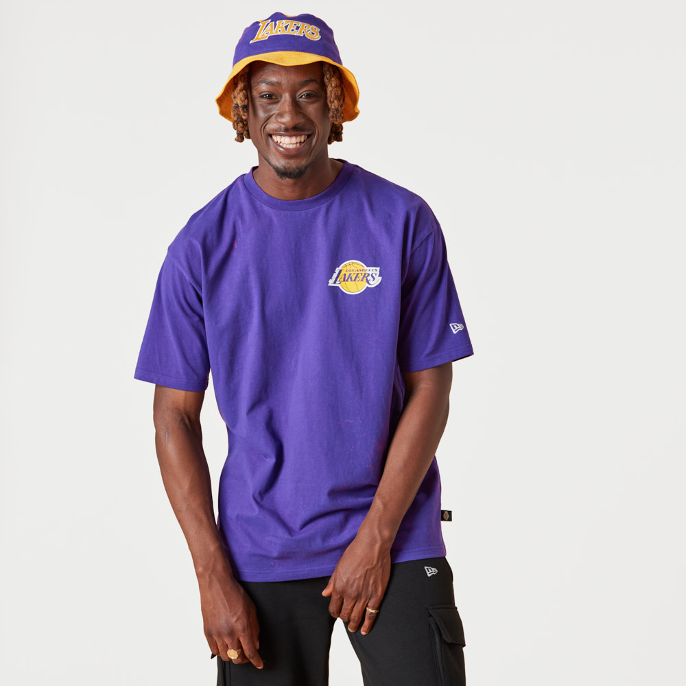 LA Lakers Washed Team Logo Purple T-Shirt