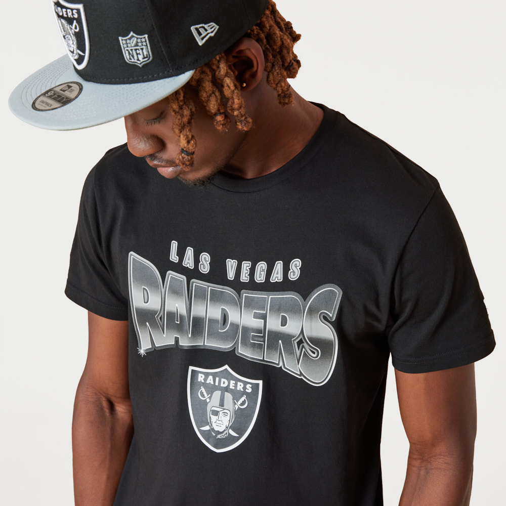 Las Vegas Raiders NFL Team Fade Black T-Shirt