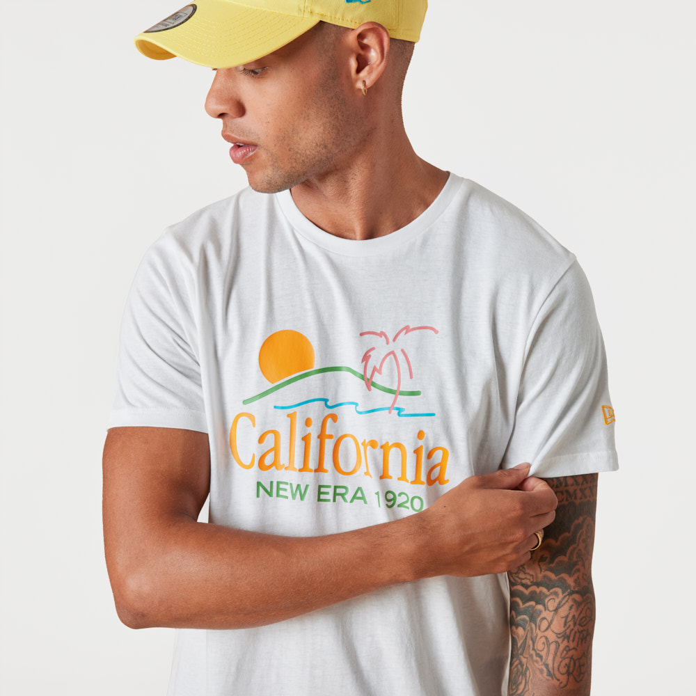 New Era Summer Vibes Graphic White T-Shirt