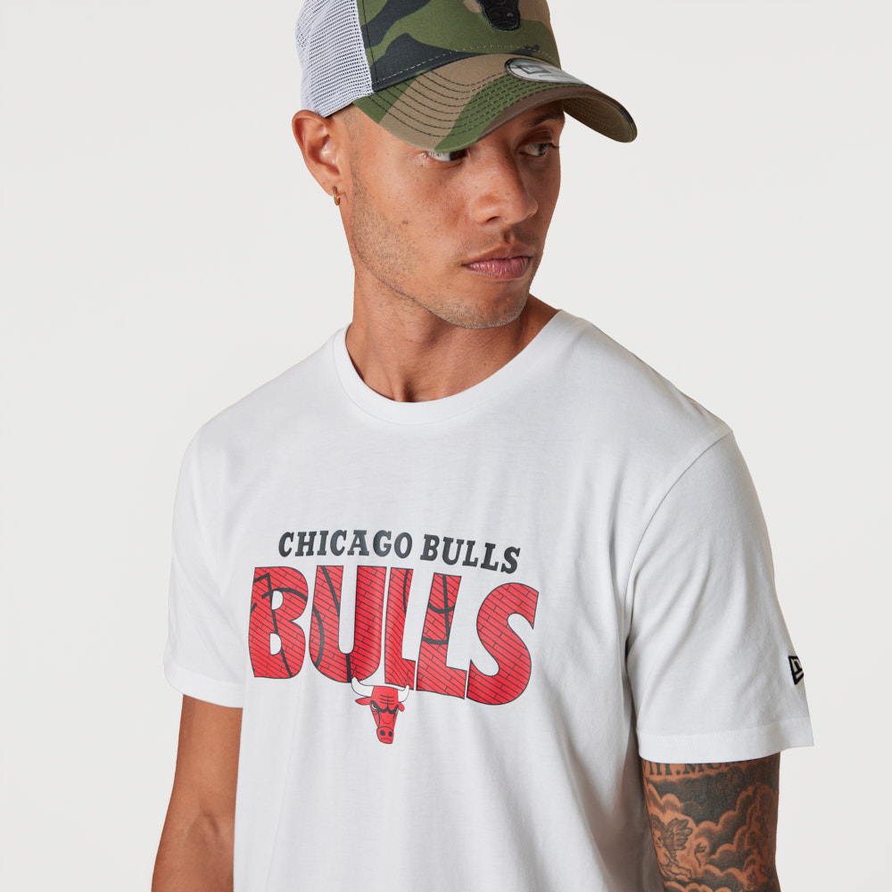 Chicago Bulls NBA Wordmark White T-Shirt