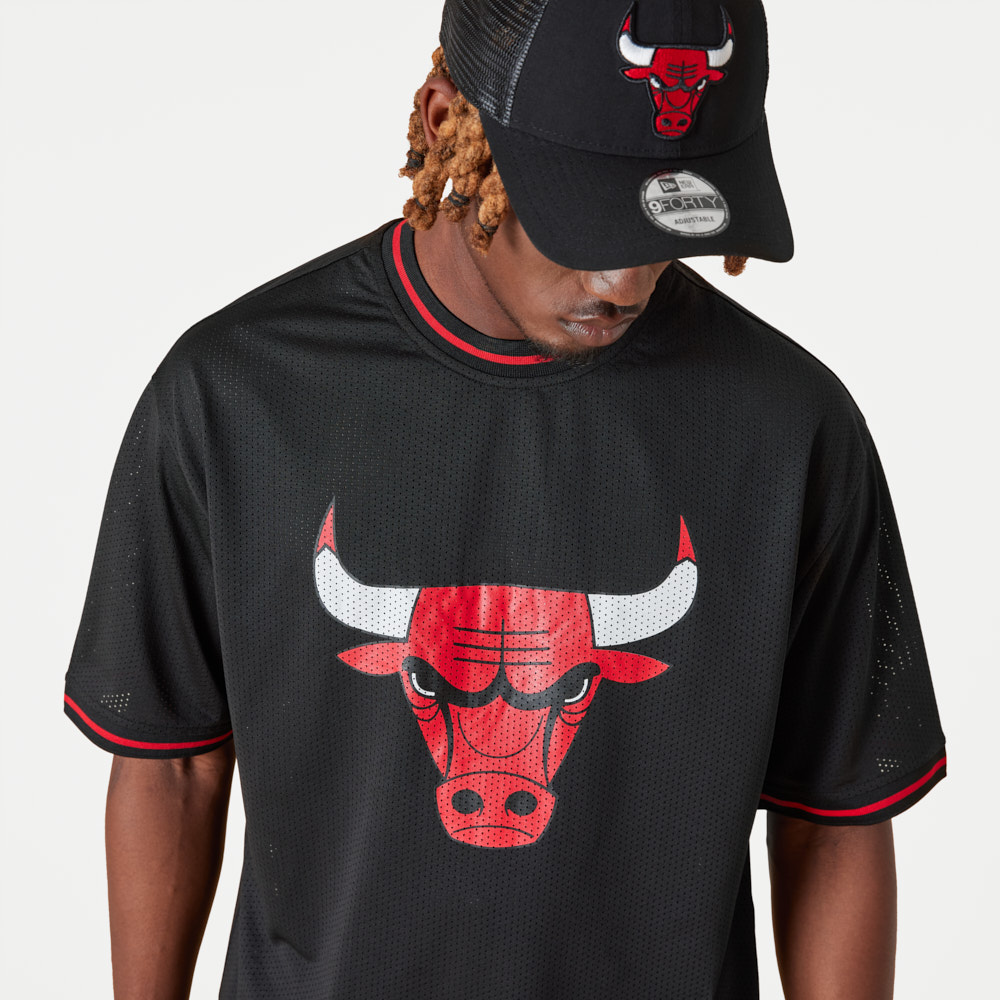 New EraNew Era NBA Chicago Bulls Team Logo Oversized Tee T-Shirt Marque  