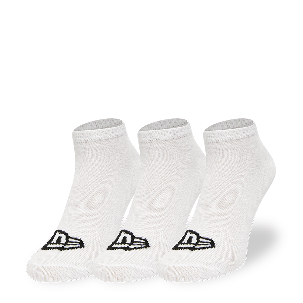 New Era Flag Sneaker 3 Pack White Socks