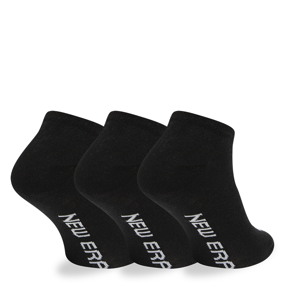 New Era Flag 3 Pack  Sneaker Black Socks