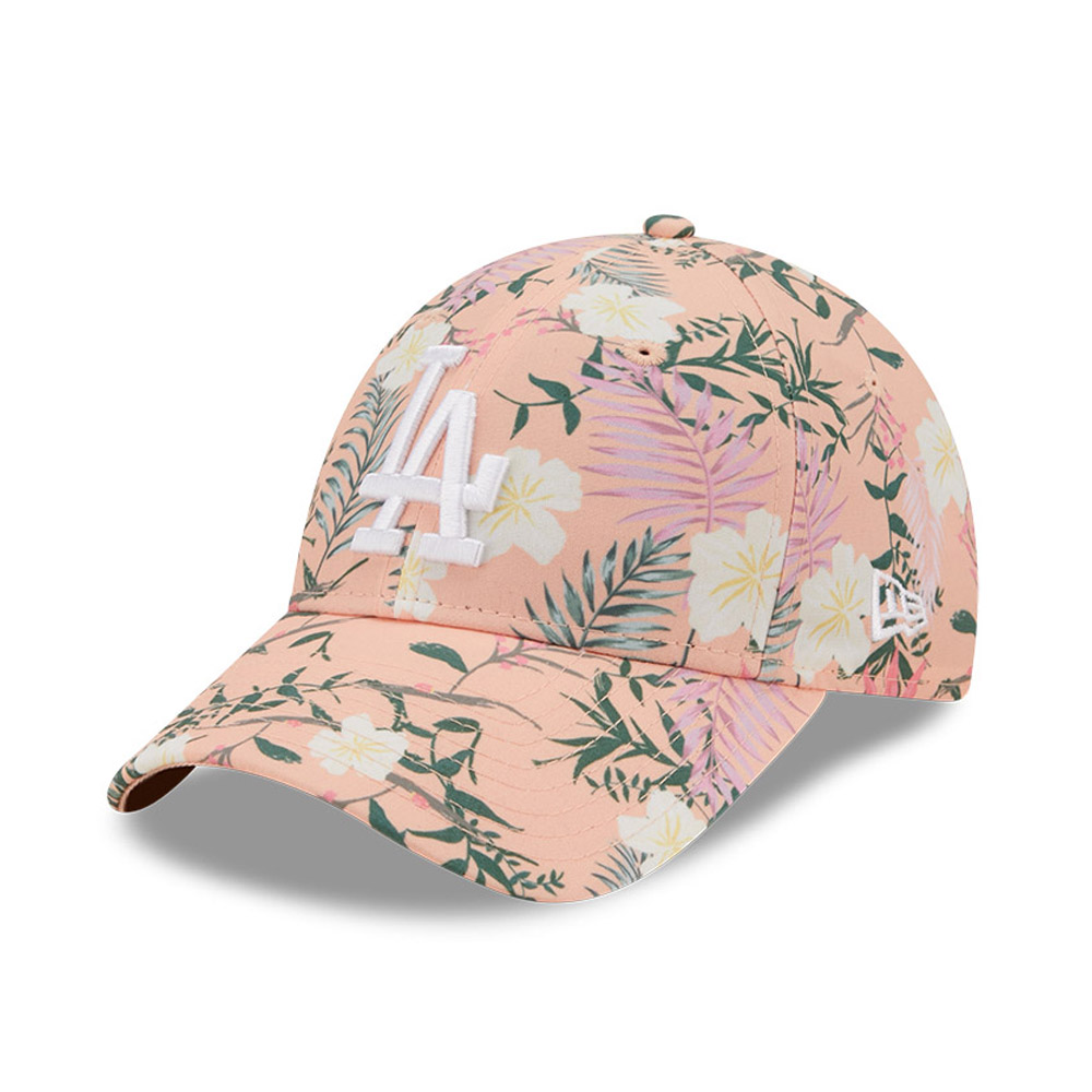 LA Dodgers Floral Womens Pink 9FORTY Adjustable Cap