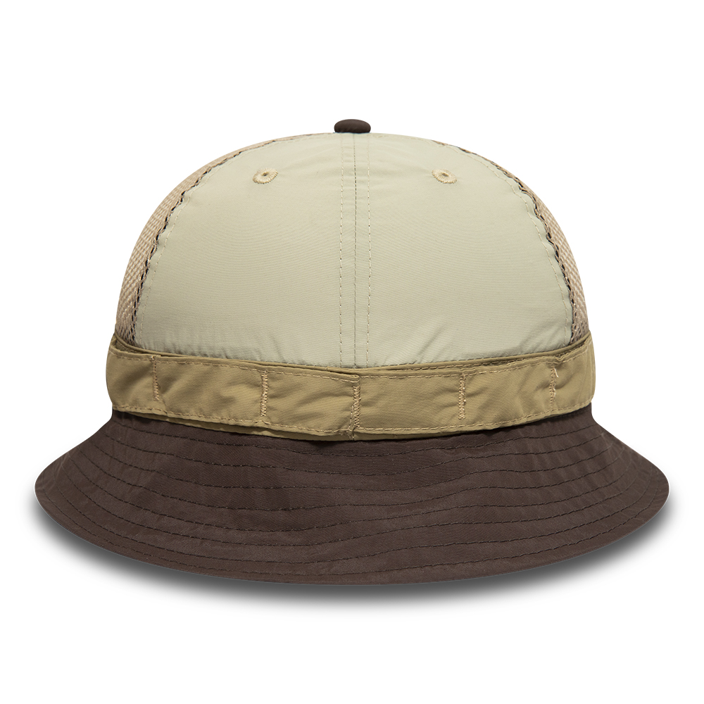 New Era Nylon Colour Block Brown Explorer Bucket Hat