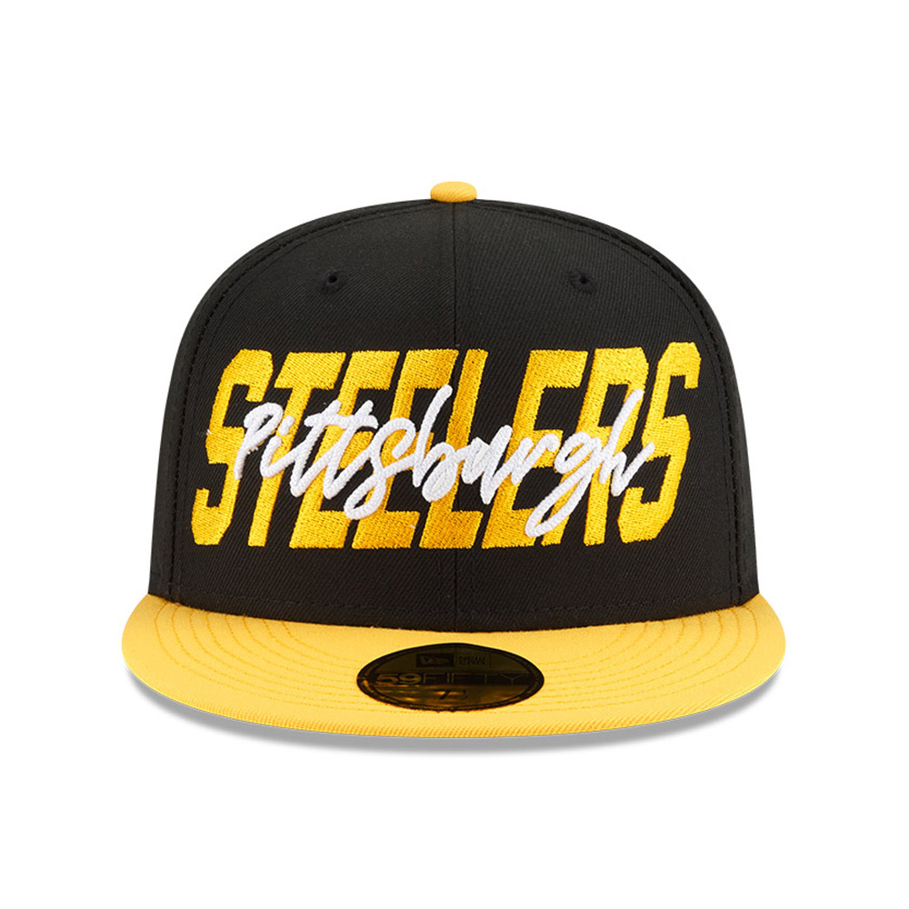 Pittsburgh Steelers NFL Draft Black 59FIFTY Fitted Cap