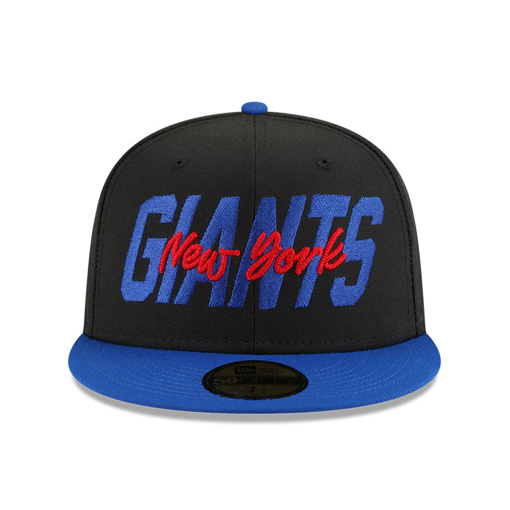 New York Giants NFL Draft Black 59FIFTY Fitted Cap