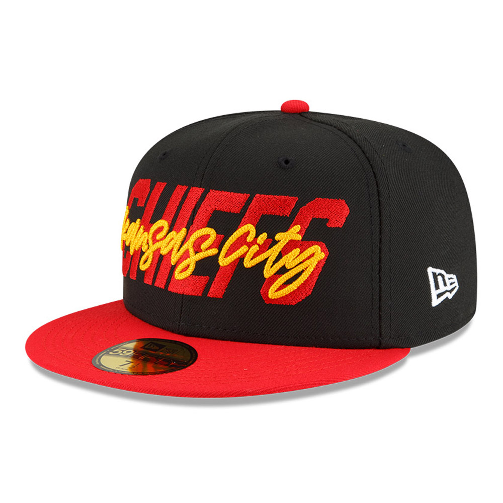Official New Era Kansas City Chiefs NFL 22 Draft Black 59FIFTY Fitted ...