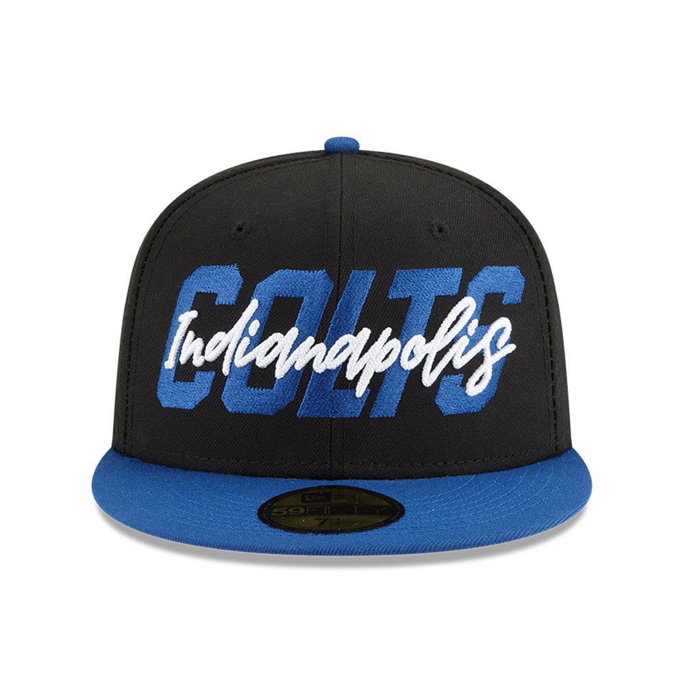 Indianapolis Colts NFL Draft Black 59FIFTY Fitted Cap
