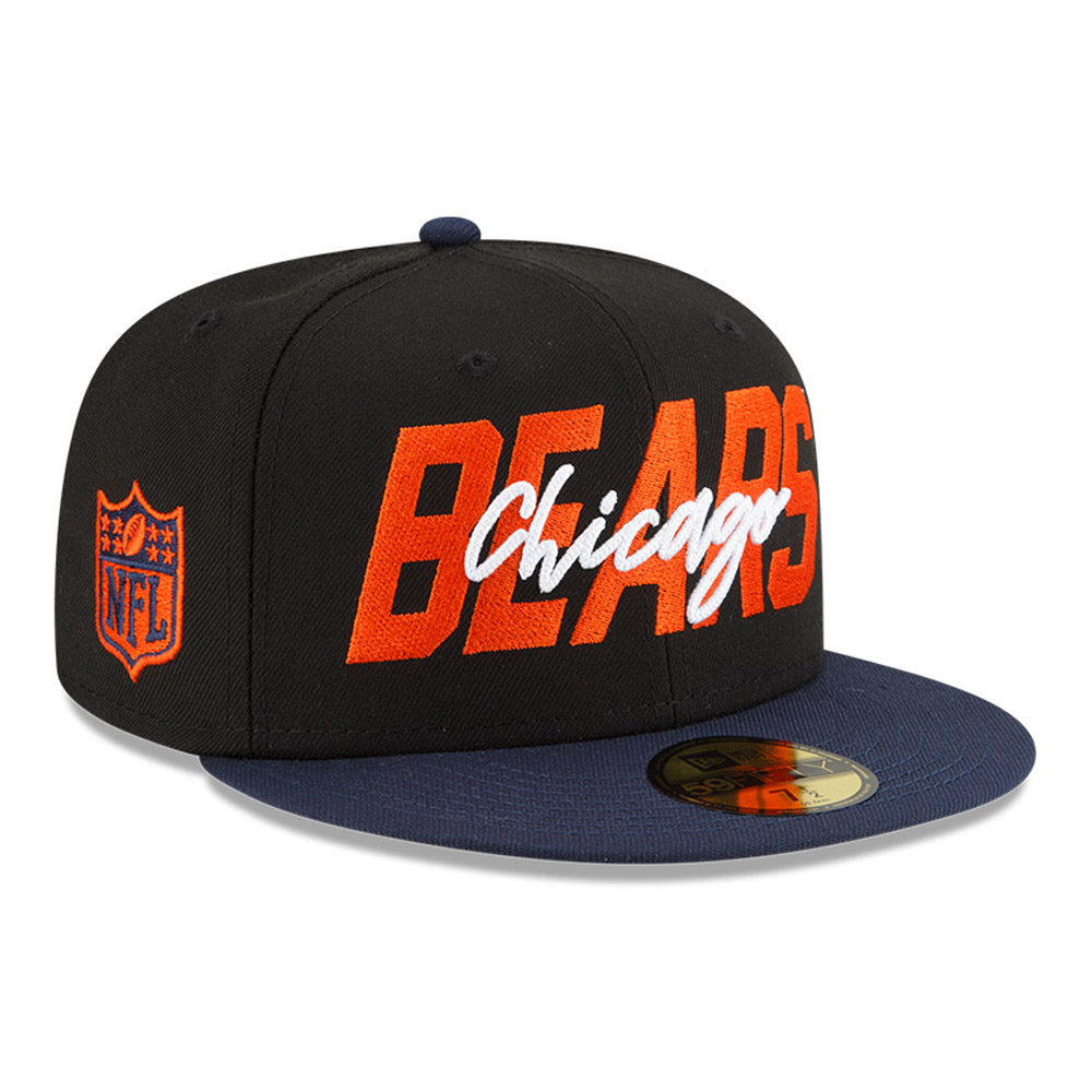Chicago Bears NFL Draft Black 59FIFTY Fitted Cap