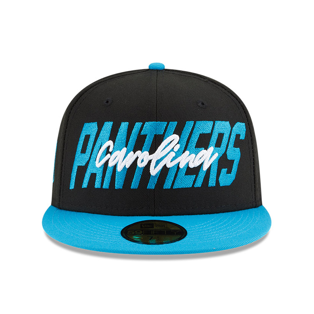 Carolina Panthers NFL Draft Black 59FIFTY Fitted Cap