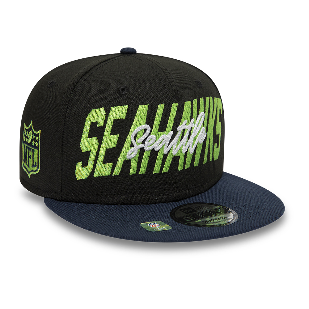 Seattle Seahawks NFL Draft Black 9FIFTY Snapback Cap