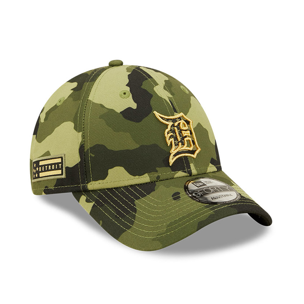 Detroit Tigers MLB Armed Forces Camo 9FORTY Adjustable Cap
