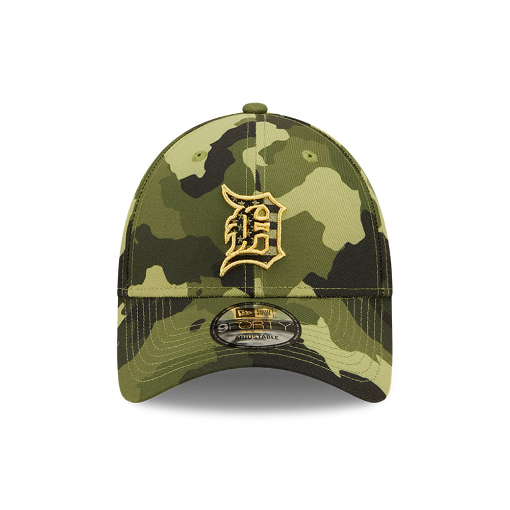 Detroit Tigers MLB Armed Forces Camo 9FORTY Adjustable Cap