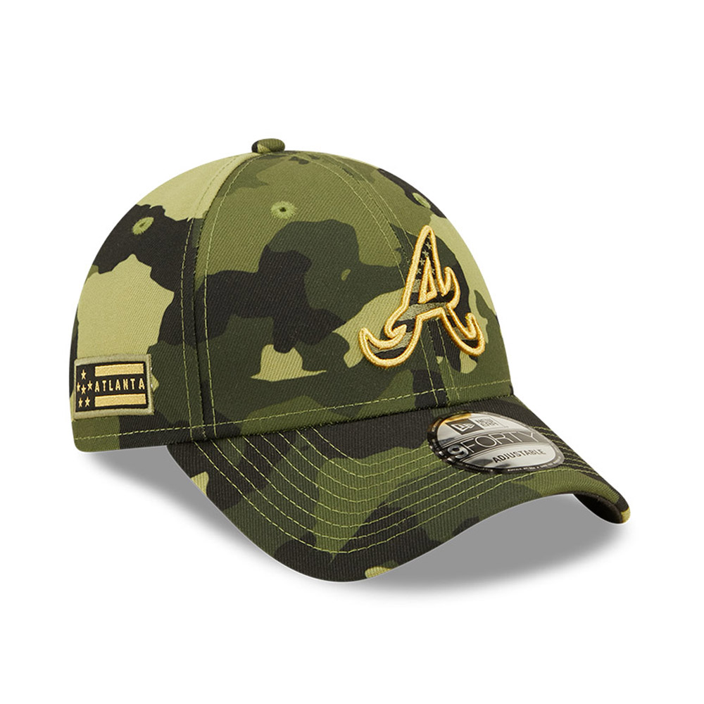 Atlanta Braves MLB Armed Forces Camo 9FORTY Adjustable Cap