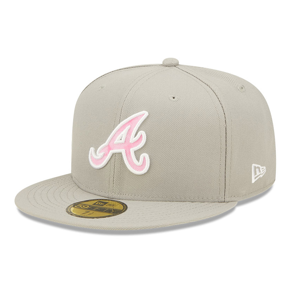 Atlanta Braves MLB Mothers Day Grey 59FIFTY Fitted Cap