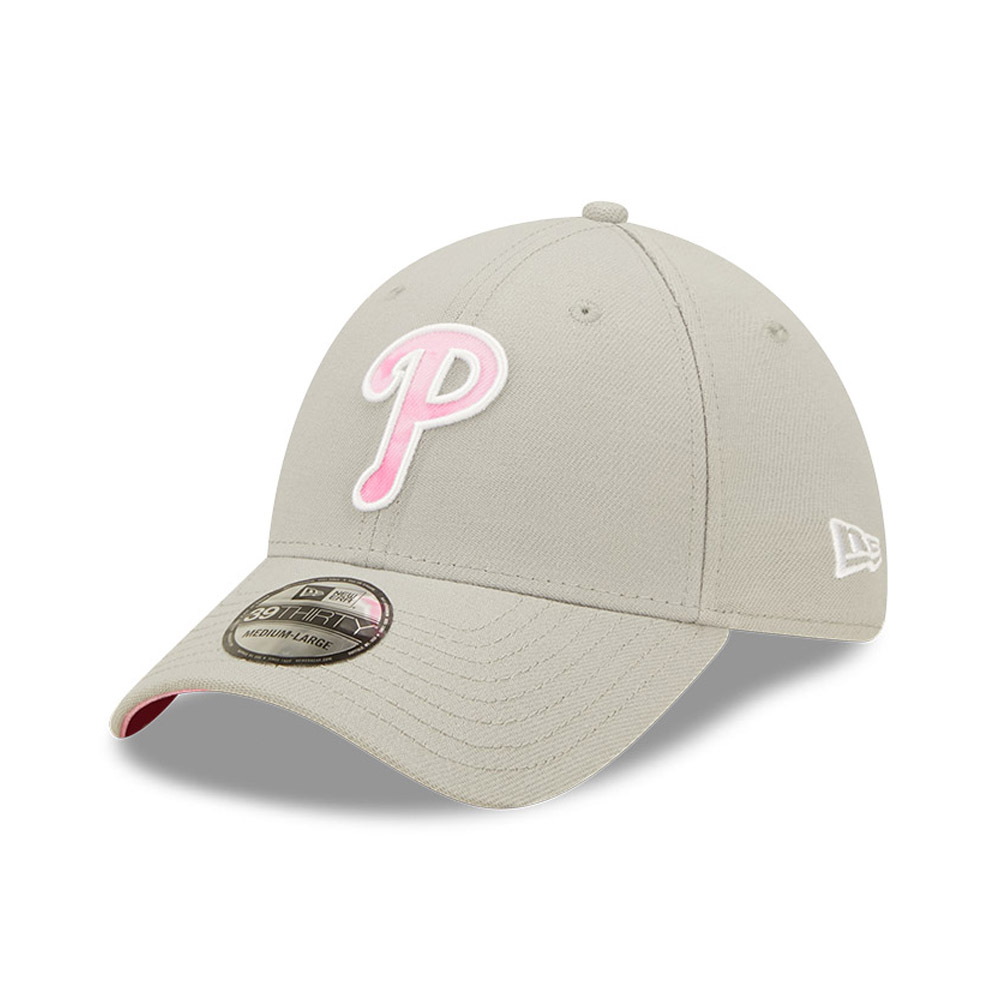 Philadelphia Phillies MLB Mothers Day Grey 39THIRTY Stretch Fit Cap
