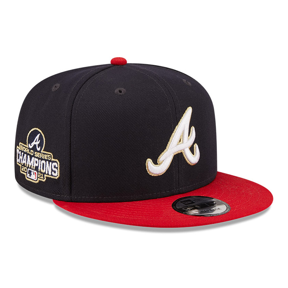 Atlanta Braves MLB Gold Navy 9FIFTY Cap