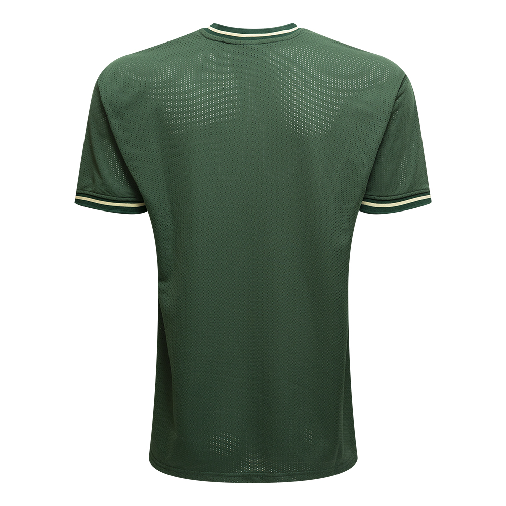 Milwaukee Bucks NBA Mesh Logo Green Oversized T-Shirt