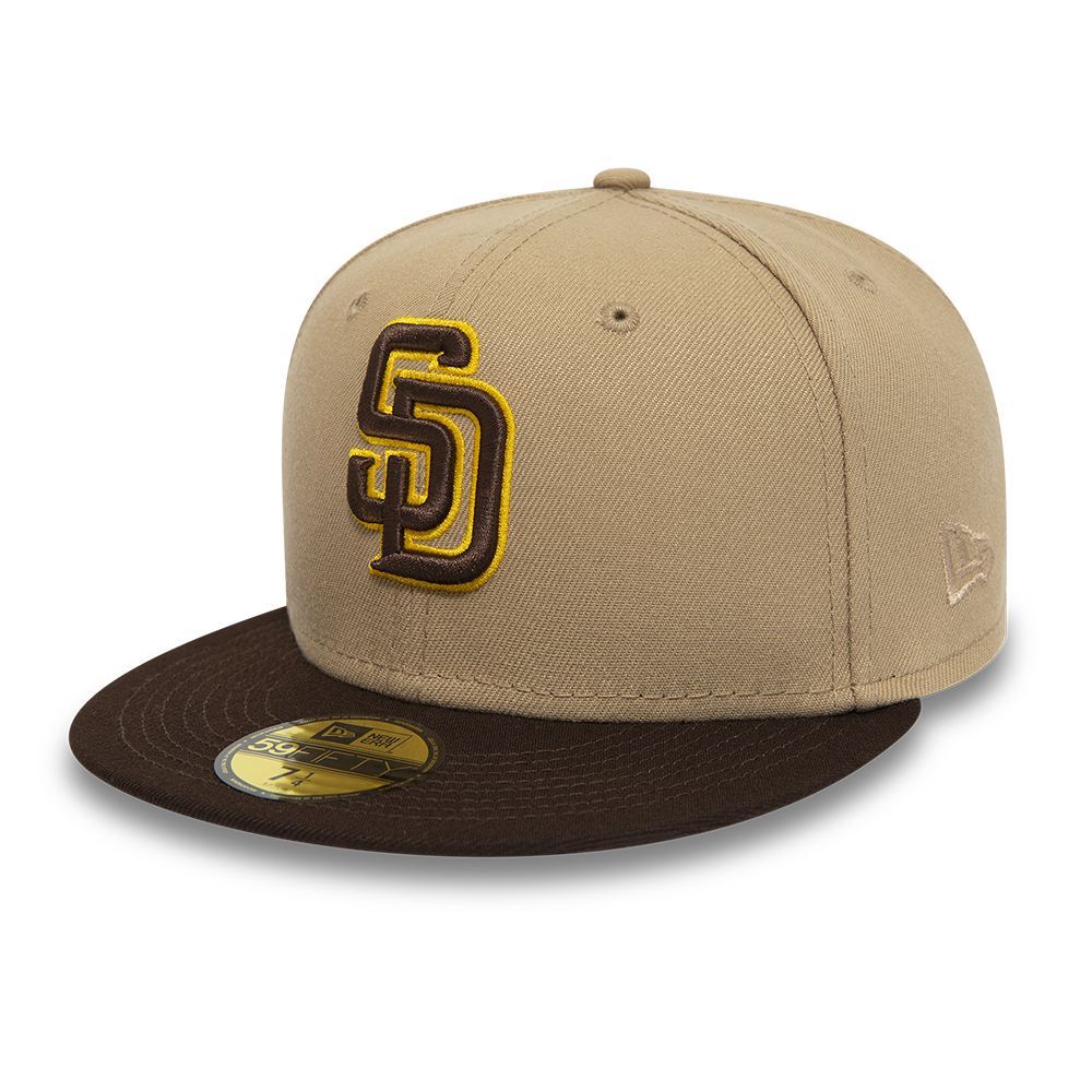 Gorra New Era San Diego Padres MLB Burnt Wood Beige 59FIFTY Fitted