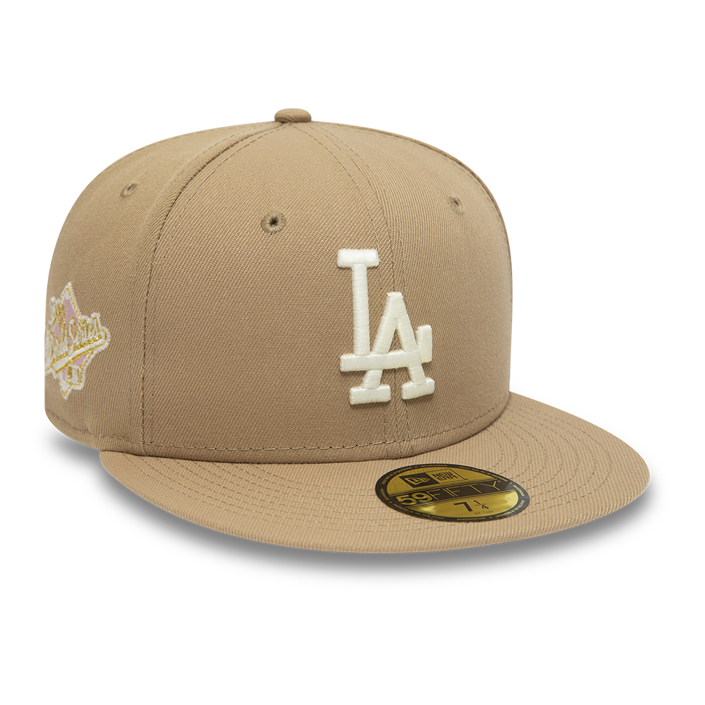 LA Dodgers Beige 59FIFTY Fitted Cap