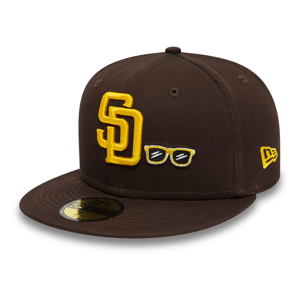 San Diego Padres Burnt Wood Dark Brown 59FIFTY Cap