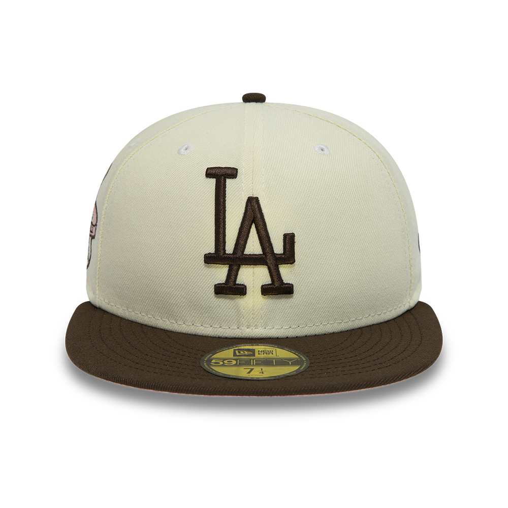 Official New Era LA Dodgers MLB Sand White 59FIFTY Fitted Cap B6044_263 ...