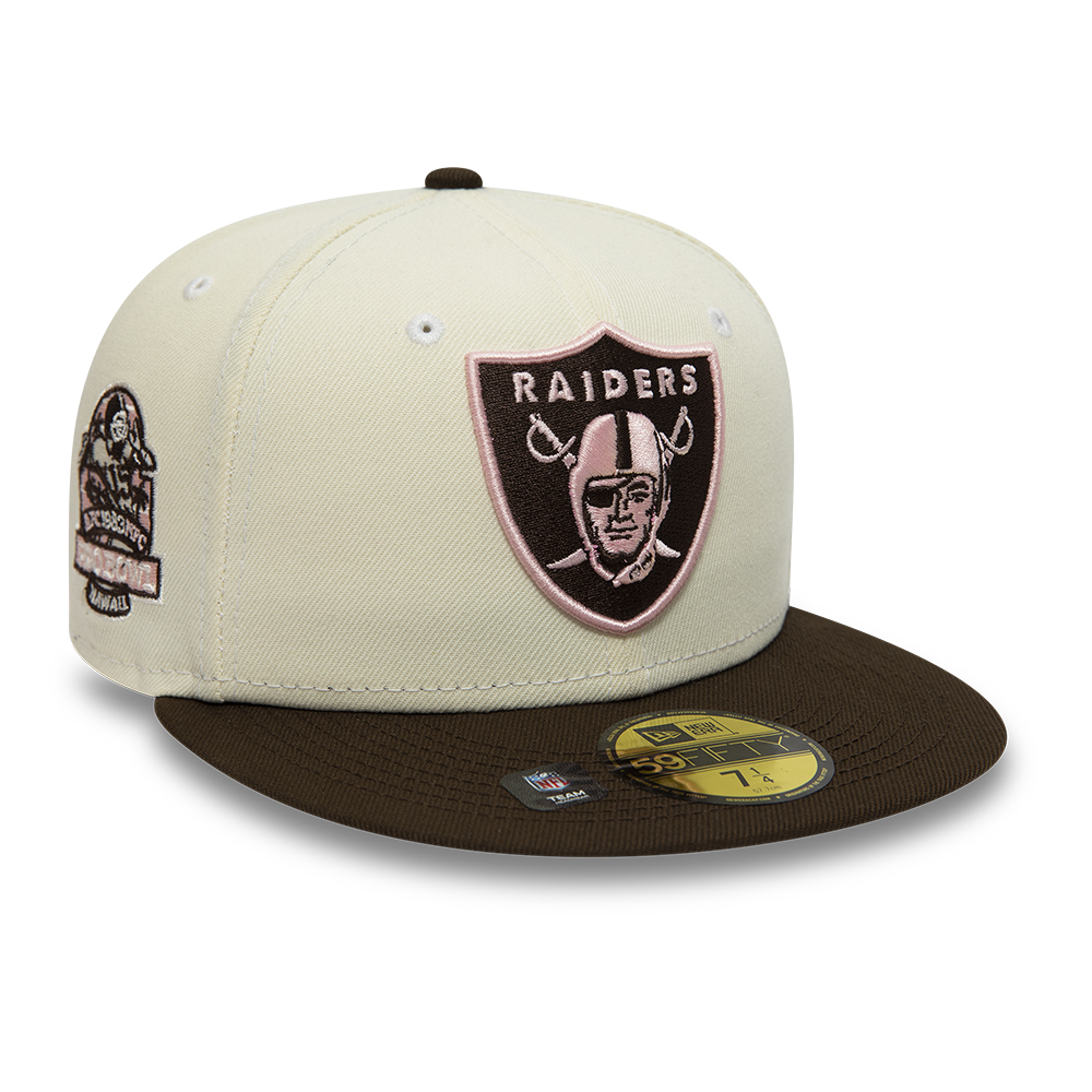 Las Vegas Raiders White 59FIFTY Fitted Cap
