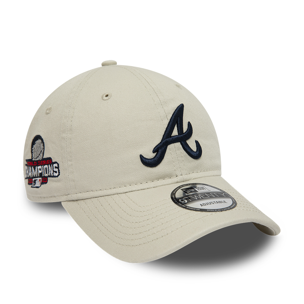 Atlanta Braves Neutral Stone 9TWENTY Adjustable Cap
